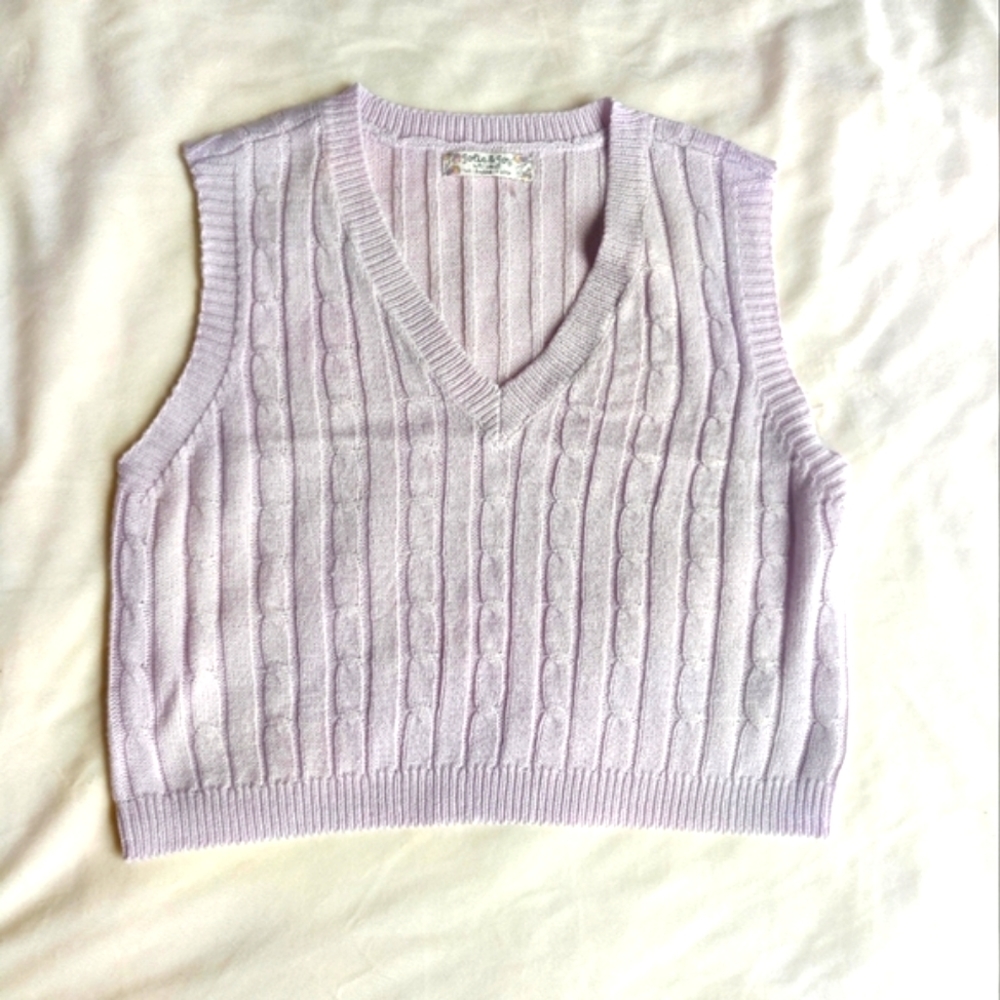 Sweater Vest Lavender/Light Purple